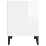 vidaXL Nočné stolíky 2 ks lesklé biele 40x35x50 cm – Obrázok 7