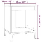 vidaXL Nočné stolíky 2 ks sivý dub sonoma 40x35x50 cm – Obrázok 9