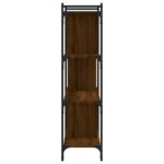 vidaXL Knižnica 4-poschodová hnedý dub 76x32x123 cm kompozitné drevo – Obrázok 5
