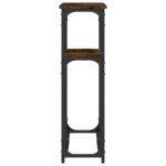 vidaXL Konzolový stolík dymový dub 75x22,5x75 cm kompozitné drevo – Obrázok 5