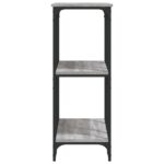 vidaXL Konzolový stolík sivý sonoma 102x35x90 cm kompozitné drevo – Obrázok 5
