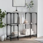 vidaXL Konzolový stolík sivý sonoma 102x35x90 cm kompozitné drevo