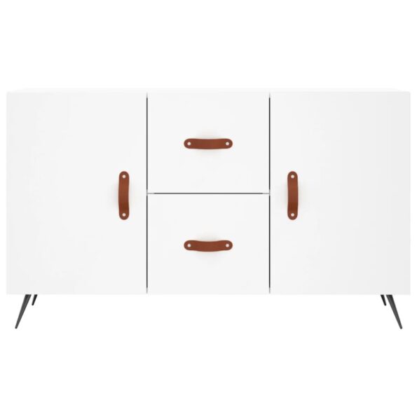 vidaXL Komoda, biela 100x36x60 cm, kompozitné drevo – Obrázok 6