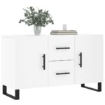 vidaXL Komoda, biela 100x36x60 cm, kompozitné drevo – Obrázok 3