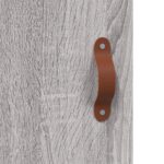 vidaXL Vysoká skrinka sivý dub sonoma 69,5x31x115 cm kompozitné drevo – Obrázok 10