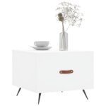 vidaXL Konferenčný stolík biely 50x50x40 cm kompozitné drevo – Obrázok 3