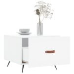 vidaXL Konferenčný stolík biely 50x50x40 cm kompozitné drevo – Obrázok 4