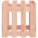vidaXL Záhradný kvetináč s dizajnom plotu 40x40x40 cm masívny douglas – Obrázok 6