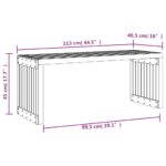 vidaXL Záhradná lavička výsuvná 212,5x40,5x45 cm impregnovaná borovica – Obrázok 10