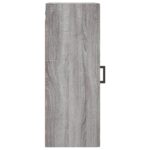 vidaXL Nástenná skrinka, sivá sonoma 34,5x34x90 cm – Obrázok 8