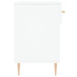 vidaXL Lavička na topánky, biela 102x35x55 cm, kompozitné drevo – Obrázok 7