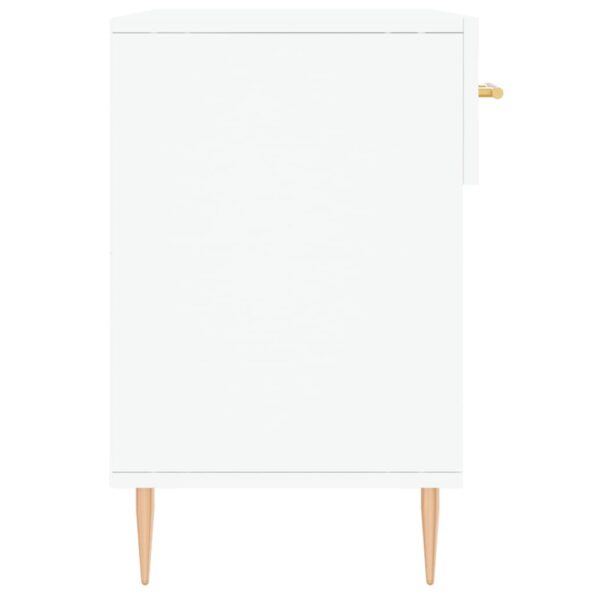 vidaXL Lavička na topánky, biela 102x35x55 cm, kompozitné drevo – Obrázok 7