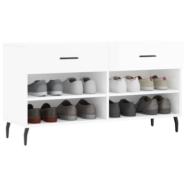 VXL8720845442385_g_en_hd_1.jpg vidaXL Lavička na topánky, lesklá biela 102x35x55 cm, kompozitné drevo – Obrázok 3
