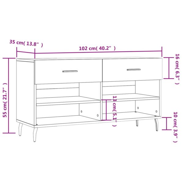 VXL8720845442385_g_en_hd_10.jpg vidaXL Lavička na topánky, lesklá biela 102x35x55 cm, kompozitné drevo – Obrázok 12