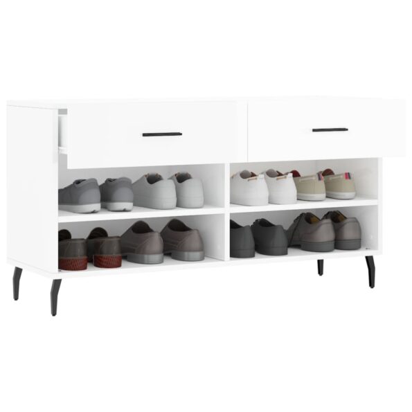 VXL8720845442385_g_en_hd_2.jpg vidaXL Lavička na topánky, lesklá biela 102x35x55 cm, kompozitné drevo – Obrázok 4