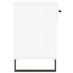 vidaXL Lavička na topánky, biela 102x35x55 cm, kompozitné drevo – Obrázok 7