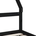 vidaXL Rám detskej postele so zásuvkami čierny 90x200 cm mas. borovica – Obrázok 8