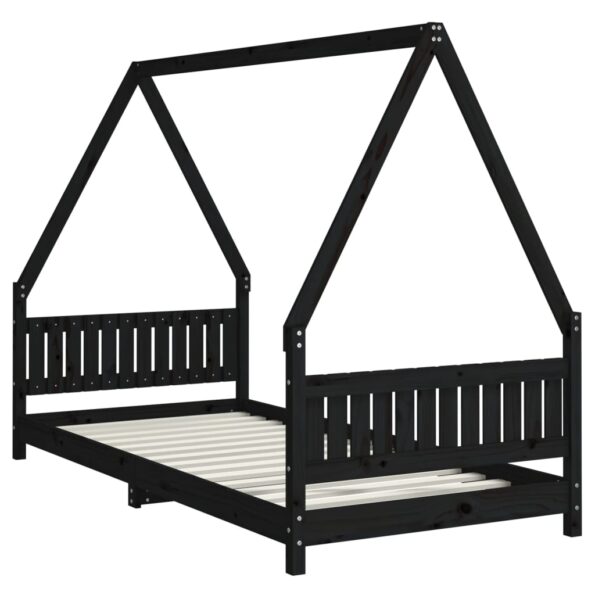 VXL8720845445218_g_en_hd_1.jpg vidaXL Rám detskej postele čierny 90x200 cm masívna borovica – Obrázok 3