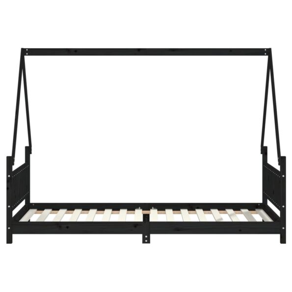 VXL8720845445218_g_en_hd_2.jpg vidaXL Rám detskej postele čierny 90x200 cm masívna borovica – Obrázok 4