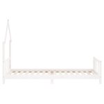 vidaXL Rám detskej postele biely 90x200 cm masívna borovica – Obrázok 5