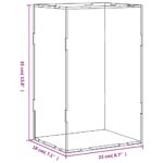 vidaXL Vitrína priehľadná 22x18x35 cm akryl – Obrázok 6