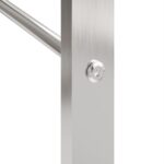 vidaXL Stojan na krbové drevo 50x28x132 cm nehrdzavejúca oceľ – Obrázok 6