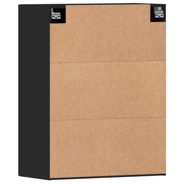 vidaXL Nástenné skrinky 2 ks čierne kompozitné drevo – Obrázok 9