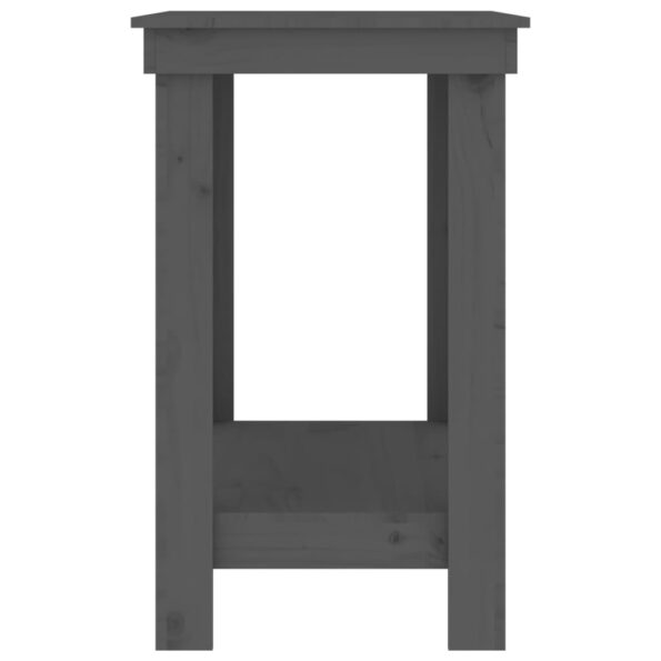 vidaXL Pracovná lavica sivá 80x50x80 cm masívna borovica – Obrázok 6