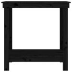 vidaXL Pracovná lavica čierna 80x50x80 cm masívna borovica – Obrázok 5