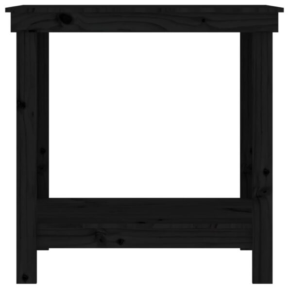 vidaXL Pracovná lavica čierna 80x50x80 cm masívna borovica – Obrázok 5