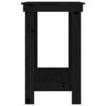 vidaXL Pracovná lavica čierna 80x50x80 cm masívna borovica – Obrázok 6