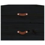 vidaXL Nástenné nočné stolíky 2 ks čierne 50x36x40 cm – Obrázok 6