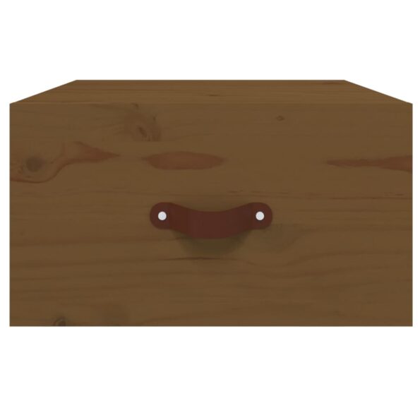 vidaXL Nástenné nočné stolíky 2 ks medovohnedé 40x29,5x22 cm – Obrázok 6