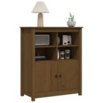 vidaXL Komoda medovo-hnedá 83x41,5x100 cm borovicový masív – Obrázok 4