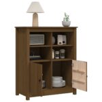 vidaXL Komoda medovo-hnedá 83x41,5x100 cm borovicový masív – Obrázok 5