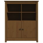 vidaXL Komoda medovo-hnedá 83x41,5x100 cm borovicový masív – Obrázok 6