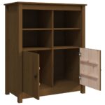 vidaXL Komoda medovo-hnedá 83x41,5x100 cm borovicový masív – Obrázok 7