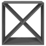 VidaXL Skrinka na víno sivá 62x25x62 cm masívna borovica – Obrázok 5