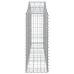 vidaXL Oblúkové gabionové koše 8 ks 200x30x80/100cm pozinkované železo – Obrázok 5