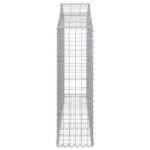 vidaXL Oblúkové gabiónové koše 8ks 200x30x100/120cm pozinkované železo – Obrázok 5