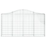vidaXL Oblúkové gabiónové koše 13 ks 200x30x100/120cm pozinkov. železo – Obrázok 4
