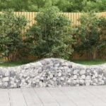 vidaXL Oblúkový gabionový kôš 20 ks 200x50x40/60 cm pozinkované železo
