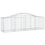 vidaXL Oblúkový gabionový kôš 25 ks 200x50x60/80 cm pozinkované železo – Obrázok 3