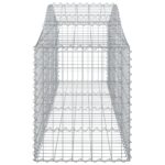 vidaXL Oblúkový gabionový kôš 25 ks 200x50x60/80 cm pozinkované železo – Obrázok 5