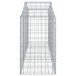 vidaXL Oblúkové gabionové koše 11 ks 200x50x80/100 cm pozink. železo – Obrázok 5