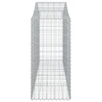 vidaXL Oblúkové gabionové koše 2 ks 200x50x120/140 cm pozink. železo – Obrázok 5
