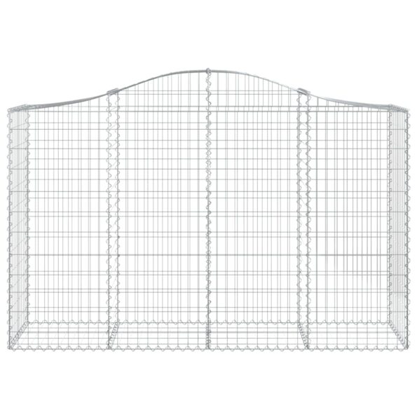 vidaXL Oblúkové gabionové koše 18 ks 200x50x120/140 cm pozink. železo – Obrázok 4