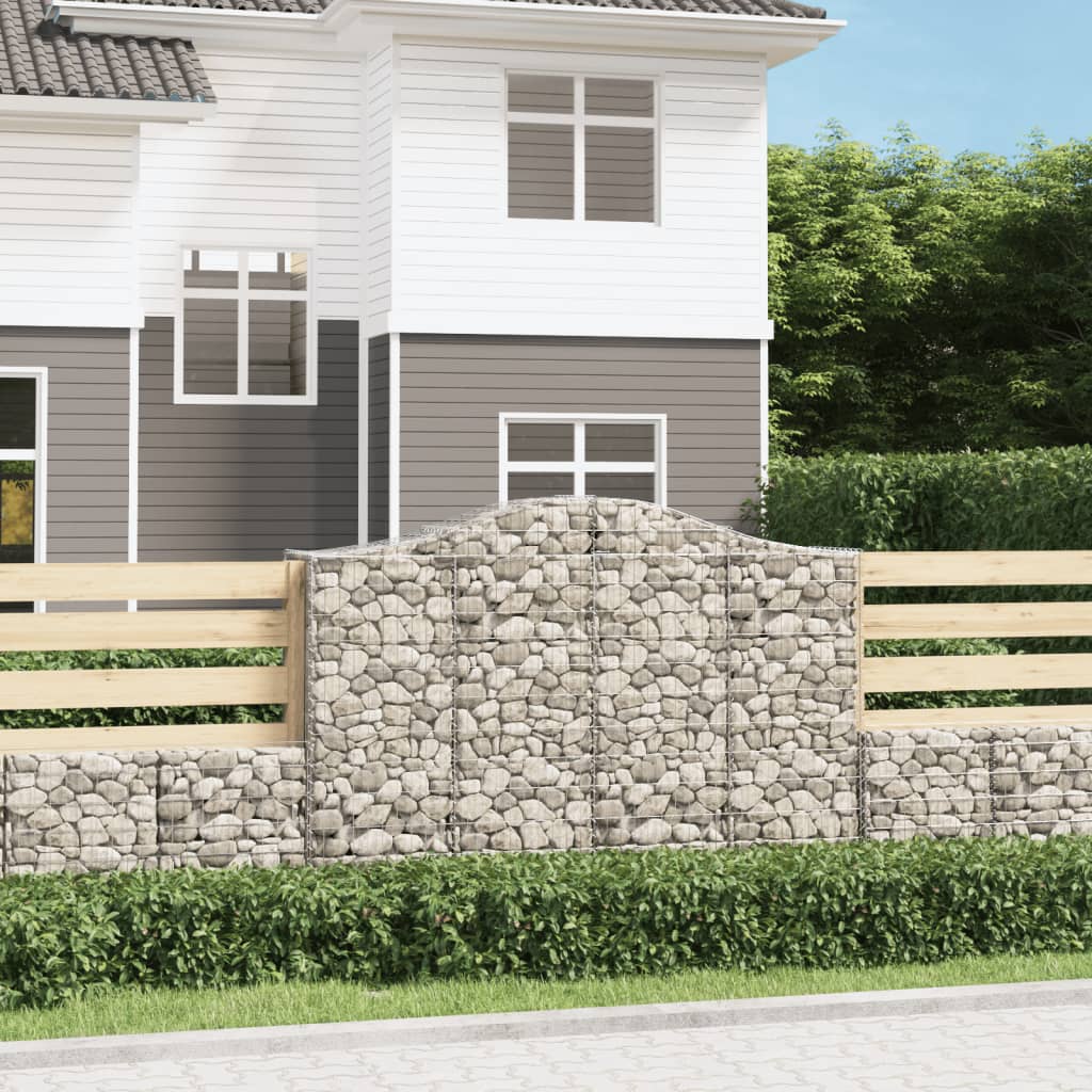 VXL8720845562656_m_en_hd_1.jpg vidaXL Oblúkové gabionové koše 2 ks 200x50x140/160 cm pozink. železo – Obrázok 1