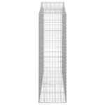 vidaXL Oblúkové gabiónové koše 6ks 200x50x160/180cm pozinkované železo – Obrázok 5