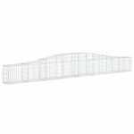 vidaXL Oblúkový gabionový kôš 2 ks 400x30x40/60 cm pozinkované železo – Obrázok 3